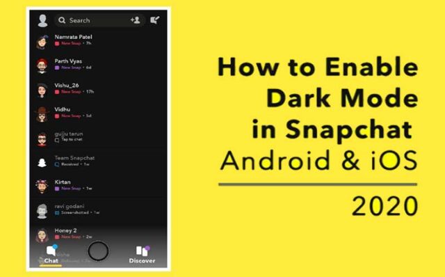 SnapChat Dark Mode Games and how to Deactivate