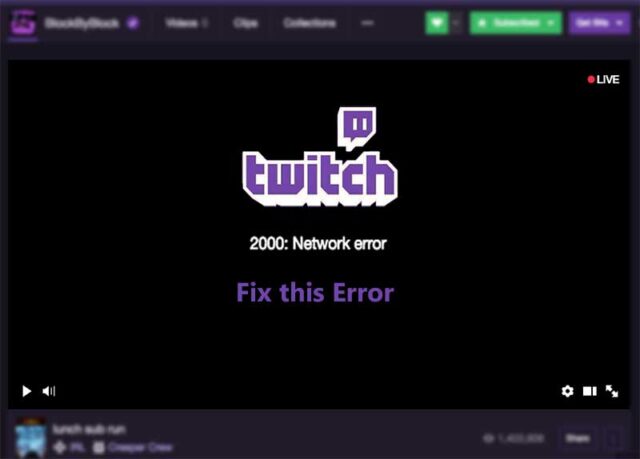 Twitch Error 2000