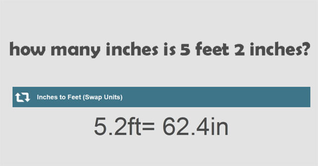 5'2 in inches